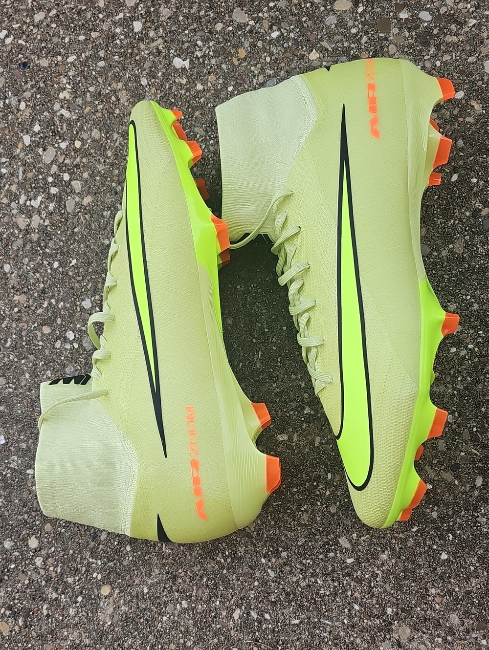 Nike Soccer Cleats in Volt and Orange